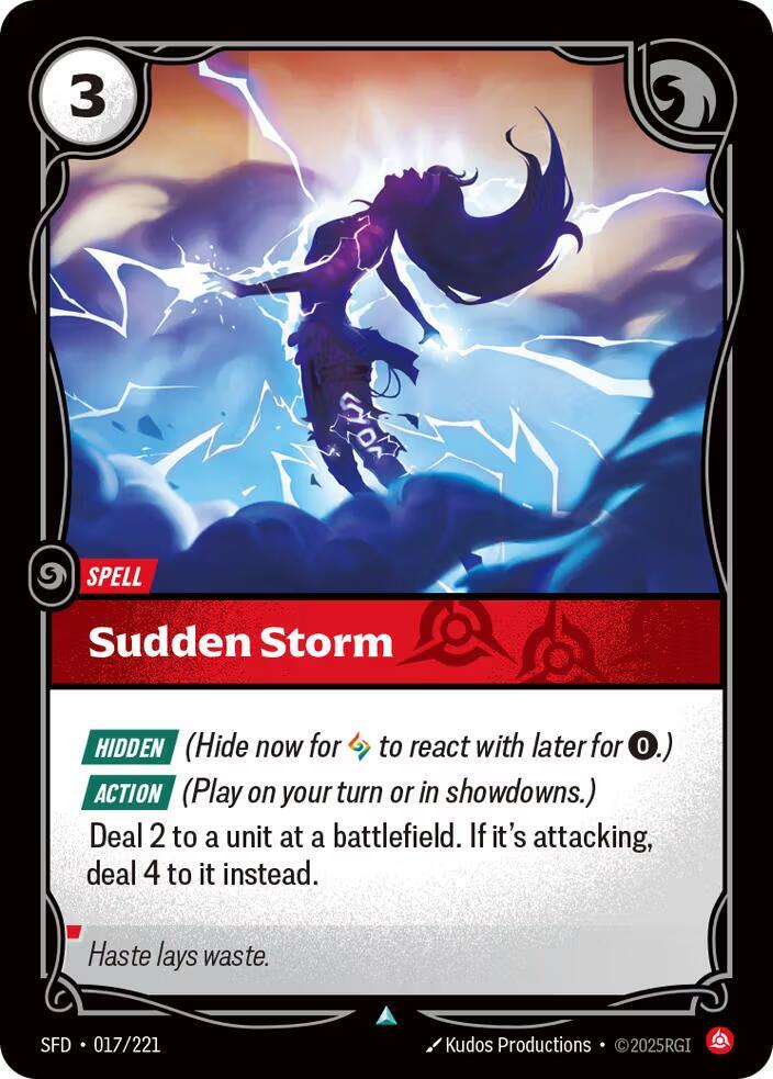Sudden Storm 017/221 (Spiritforged) 