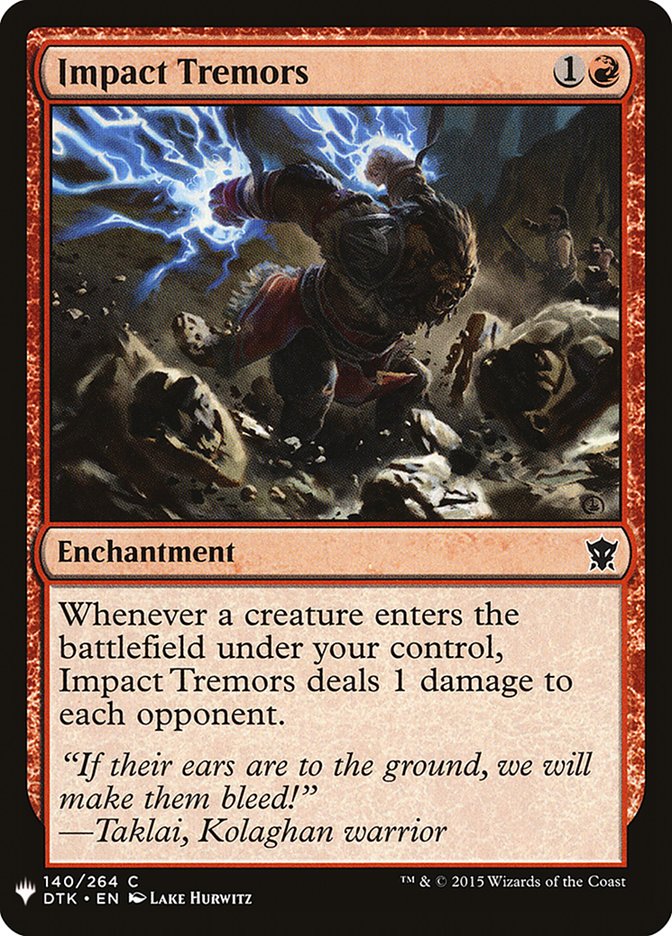 Impact Tremors 140 (The List Reprints) 
