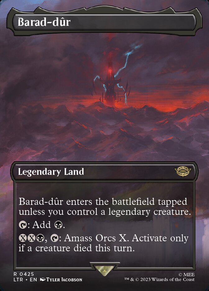 Barad-dûr 425/281 (Universes Beyond: The Lord of the Rings: Tales of Middle-earth)  - Borderless Foil