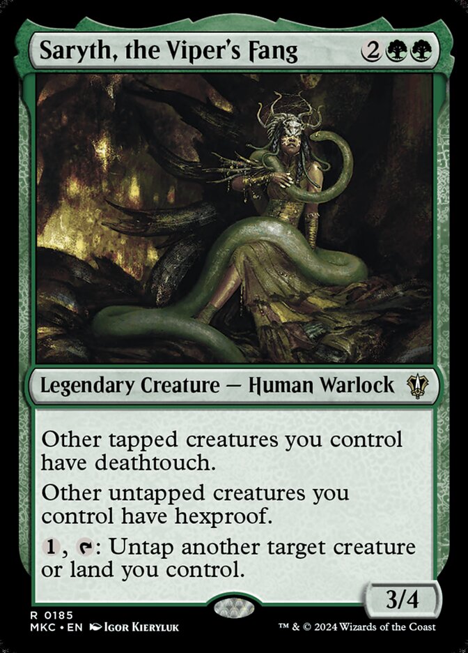 Saryth, the Viper's Fang 185/311 (Commander: Murders at Karlov Manor) 
