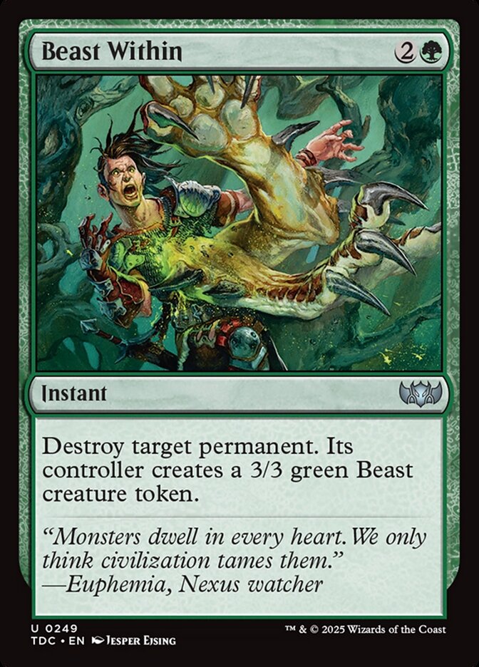 Beast Within 249/413 (Commander: Tarkir: Dragonstorm) 