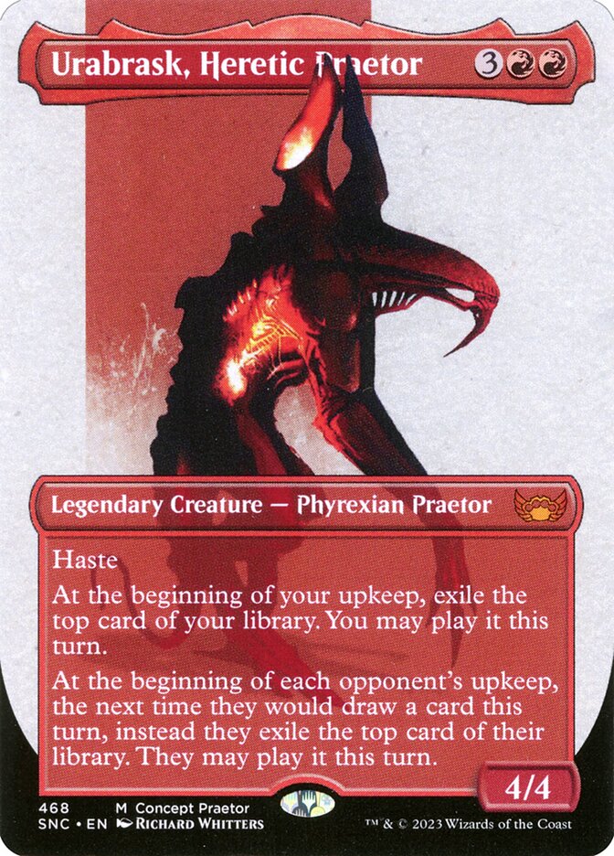 Urabrask, Heretic Praetor 468 (Streets of New Capenna)  - Borderless