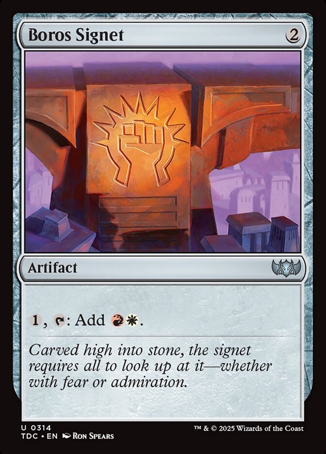 Boros Signet 314/413 (Commander: Tarkir: Dragonstorm) 