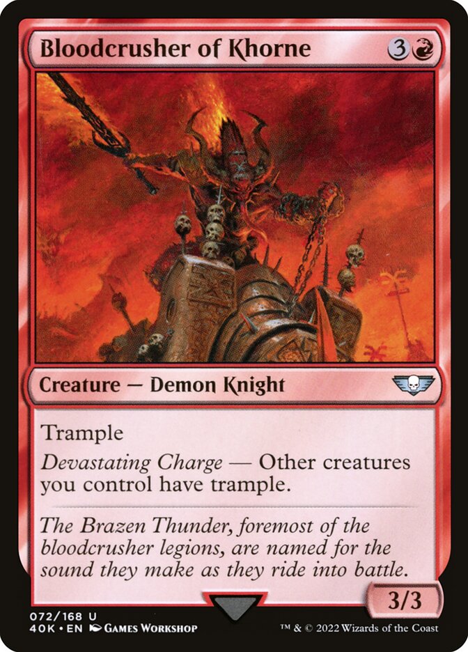 Bloodcrusher of Khorne 72/617 (Universes Beyond: Warhammer 40,000) 