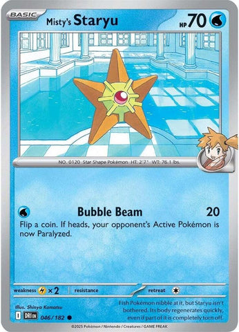 Misty's Staryu 046/182 (SV10: Destined Rivals) 