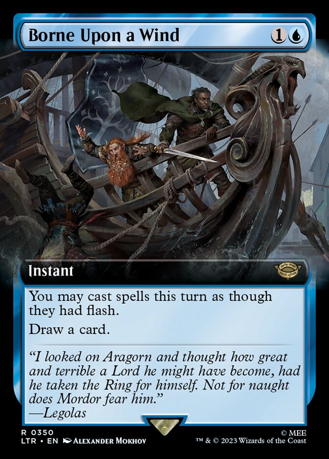 Borne Upon a Wind 350 (Universes Beyond: The Lord of the Rings: Tales of Middle-earth)  - Extended Art