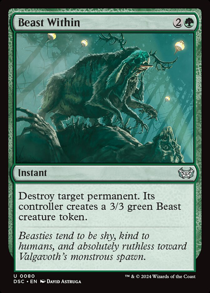 Beast Within 80/40 (Commander: Duskmourn: House of Horror) 