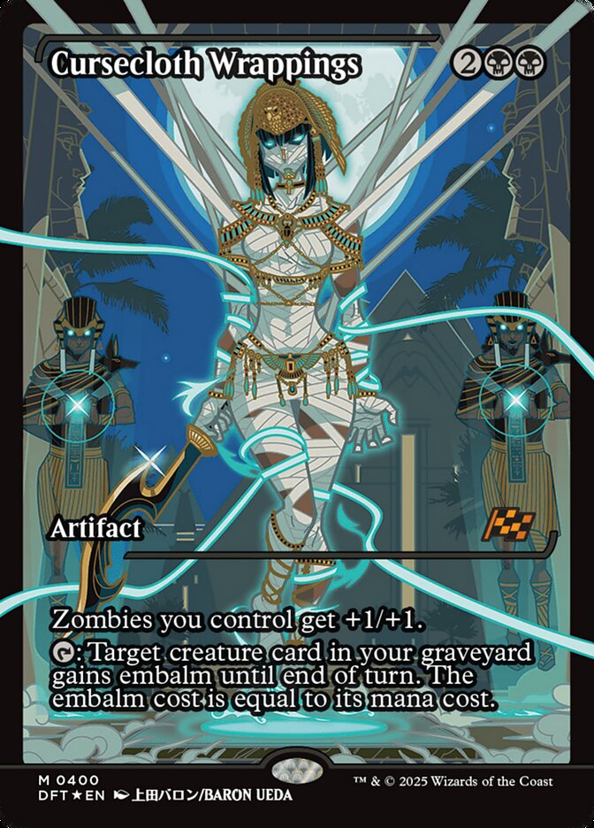 Cursecloth Wrappings 400 (Aetherdrift)  - Showcase Foil