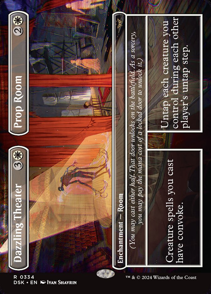 Dazzling Theater Prop Room Borderless 334 (Duskmourn: House of Horror)  - Borderless Foil