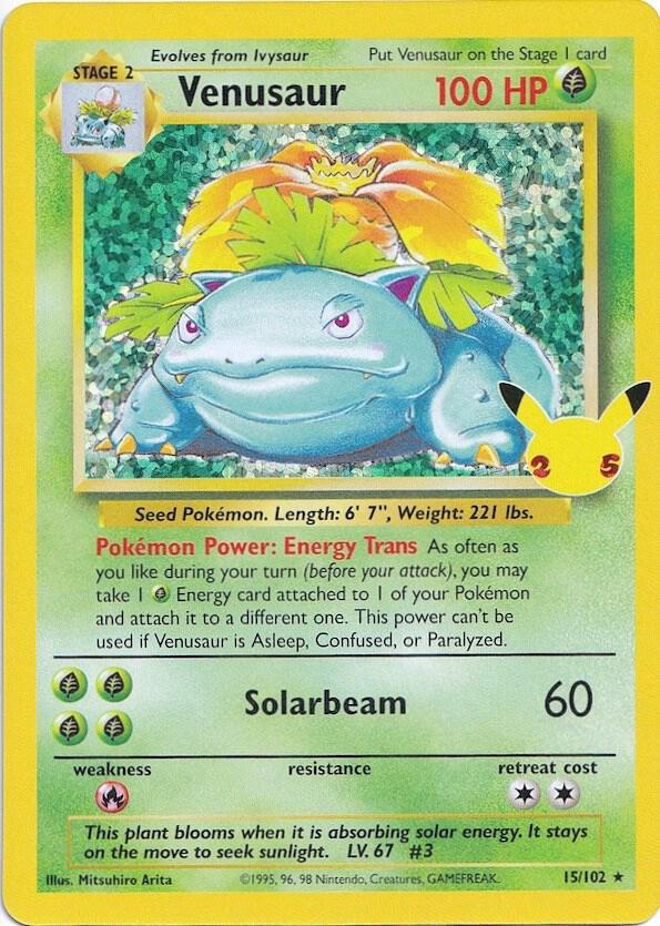 Venusaur 15/102 (Celebrations: Classic Collection)  - Holofoil