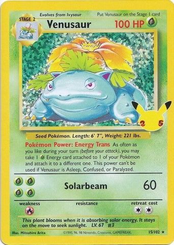 Venusaur 15/102 (Celebrations: Classic Collection)  - Holofoil