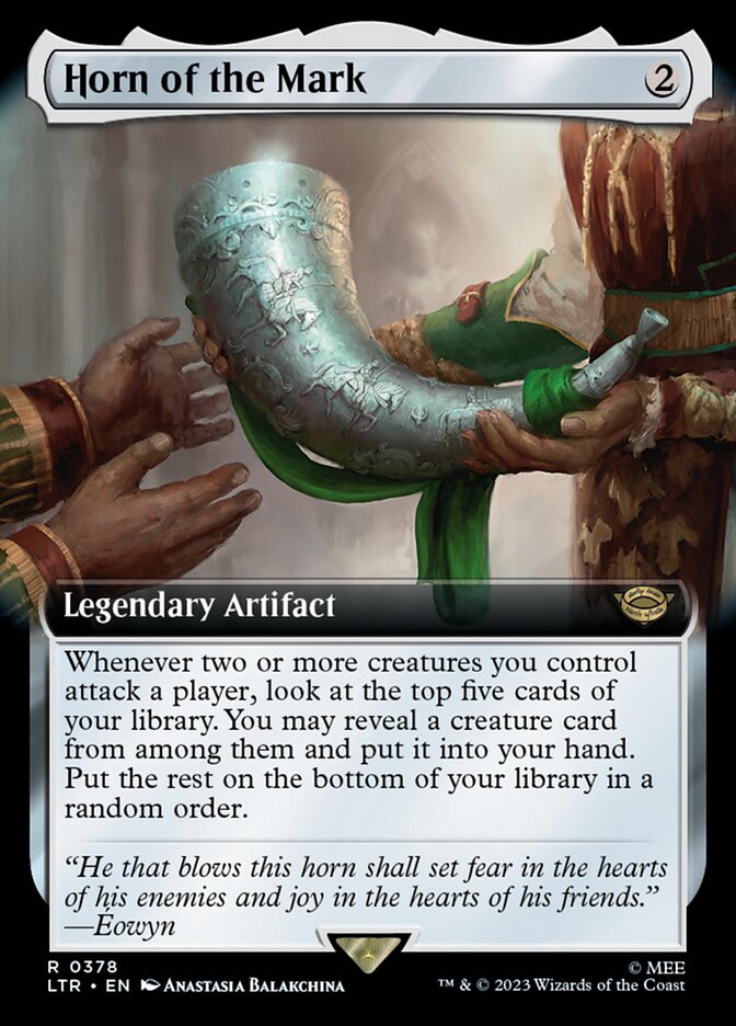 Horn of the Mark 378/281 (Universes Beyond: The Lord of the Rings: Tales of Middle-earth)  - Extended Art Foil