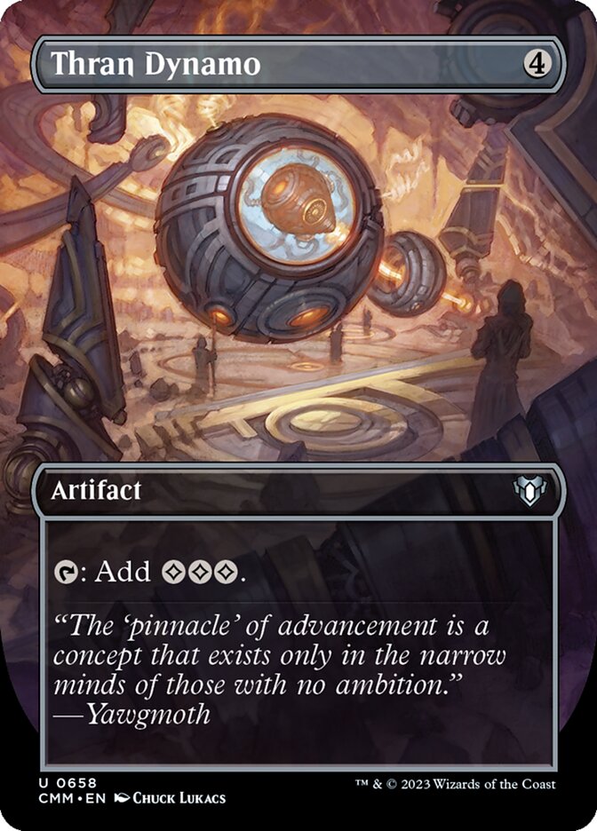 Thran Dynamo 658 (Commander Masters)  - Borderless Foil