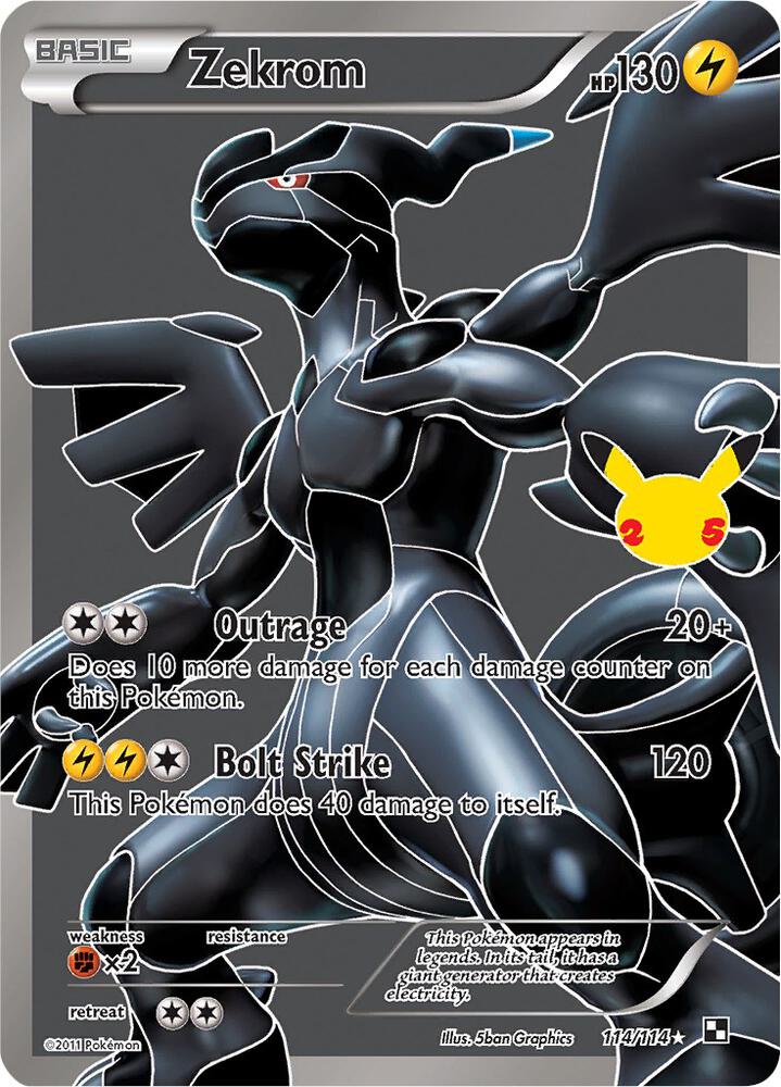 Zekrom 114/114 (Celebrations: Classic Collection)  - Holofoil