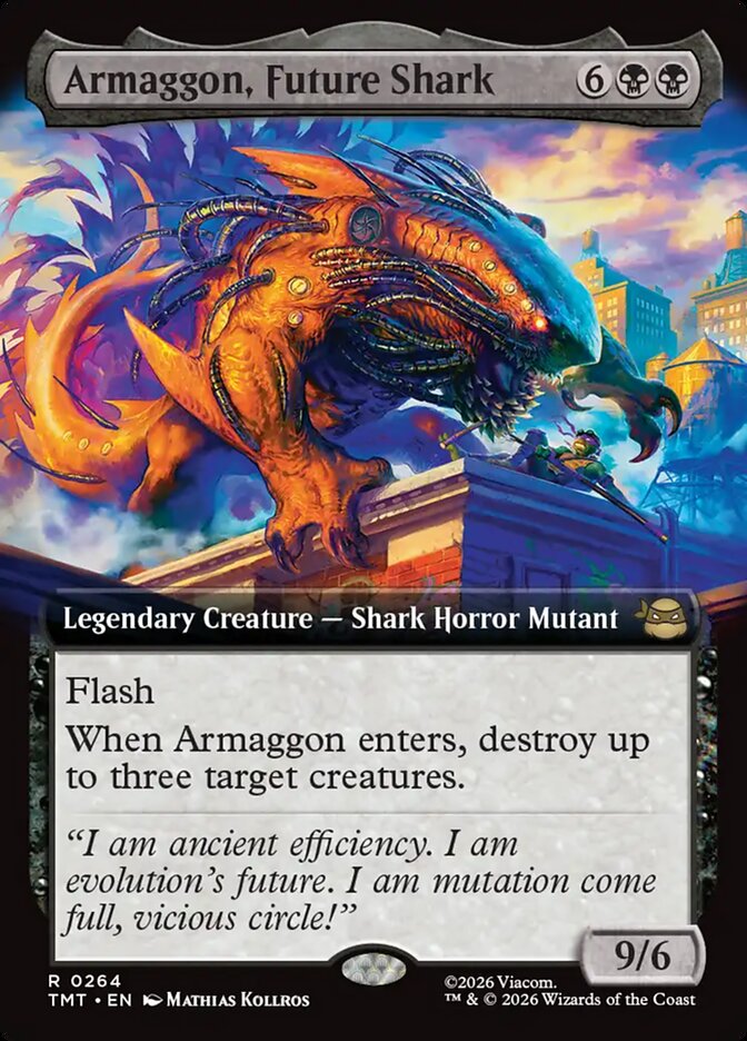 Armaggon Future Shark  264/260 (Teenage Mutant Ninja Turtles)  - Extended Art Foil