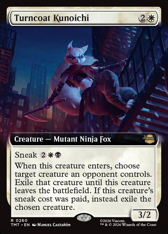 Turncoat Kunoichi 260/260 (Teenage Mutant Ninja Turtles)  - Extended Art Foil
