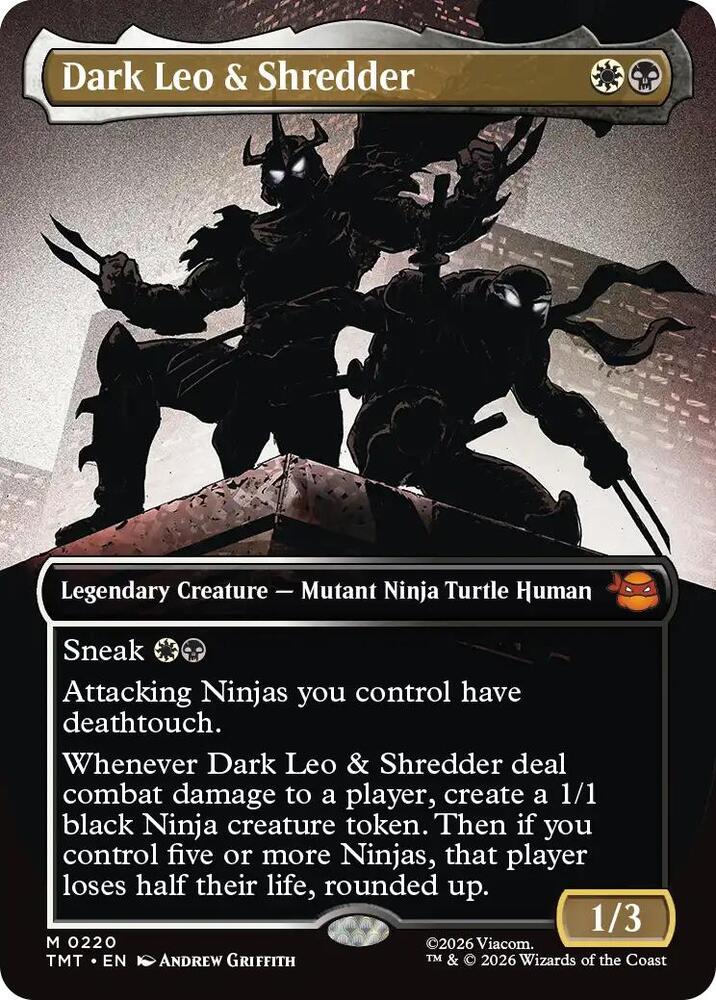 Dark Leo & Shredder 220 (Teenage Mutant Ninja Turtles)  - Borderless Foil