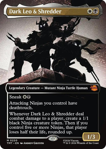 Dark Leo & Shredder 220 (Teenage Mutant Ninja Turtles)  - Borderless Foil
