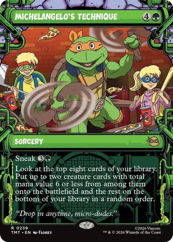 Michelangelo's Technique 239 (Teenage Mutant Ninja Turtles)  - Showcase Foil