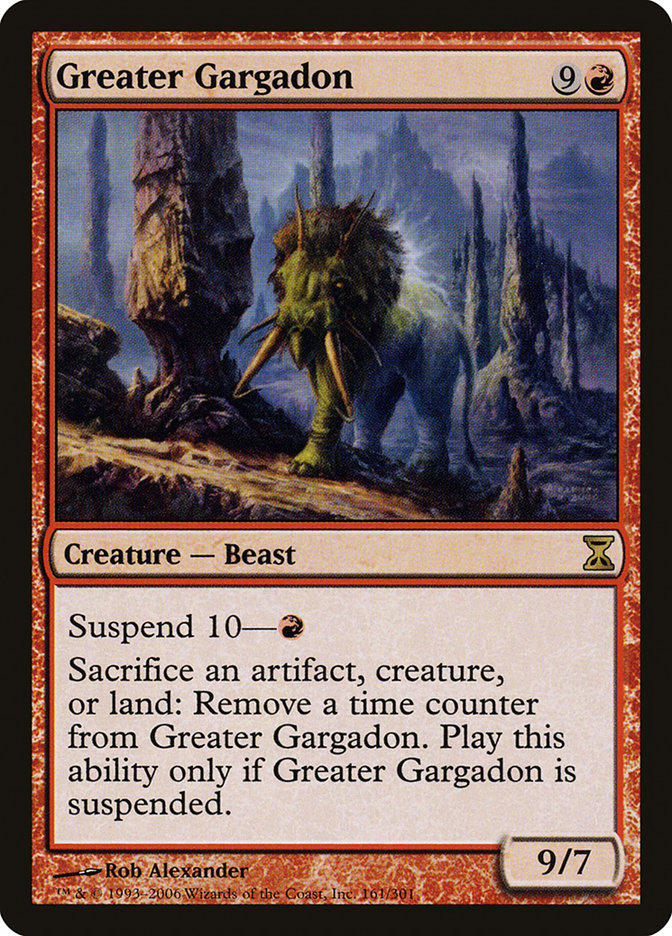 Greater Gargadon 161 (Time Spiral)  - Foil