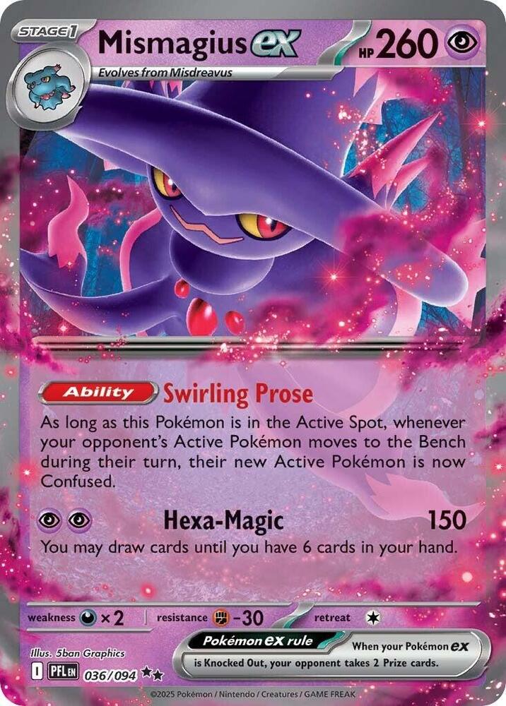 Mismagius ex 036/094 (ME02: Phantasmal Flames)  - Holofoil