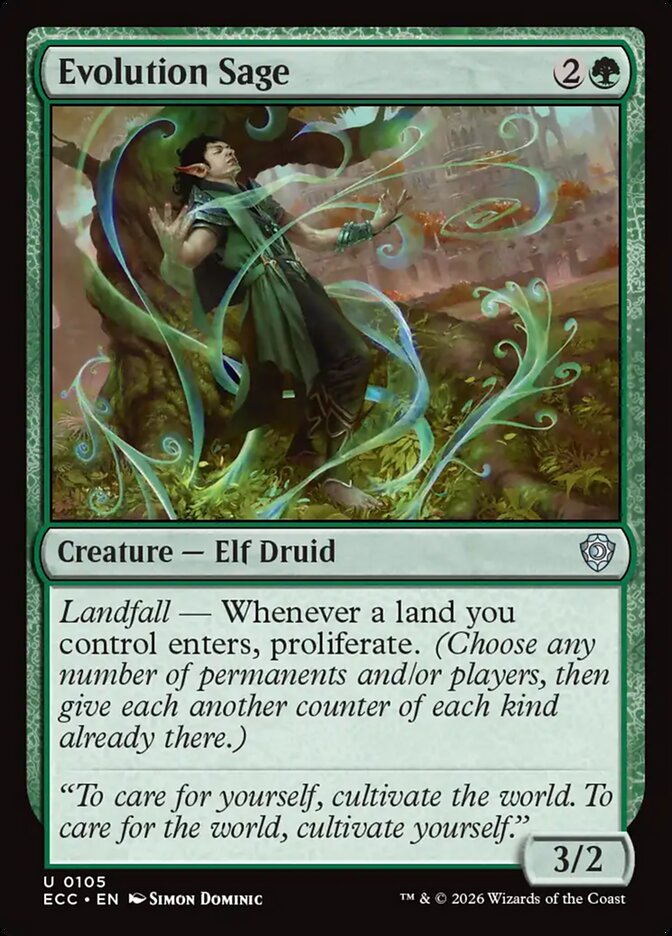 Evolution Sage 105/176 (Commander: Lorwyn Eclipsed) 