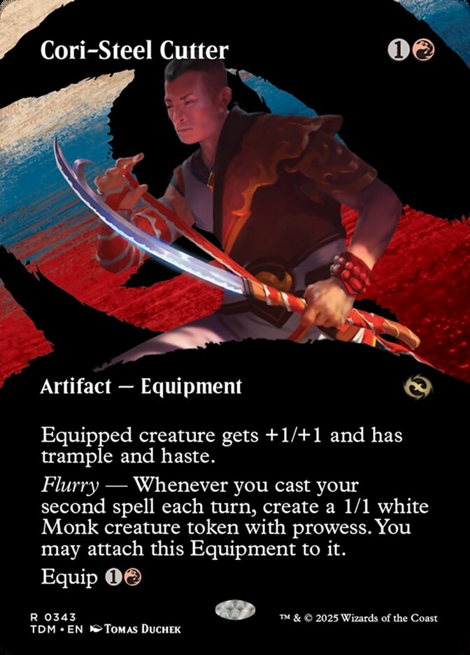 Cori-Steel Cutter 343 (Tarkir: Dragonstorm)  - Borderless
