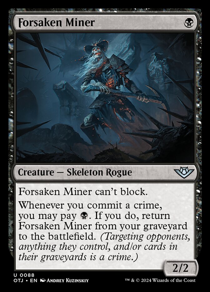 Forsaken Miner 88/286 (Outlaws of Thunder Junction)  - Foil