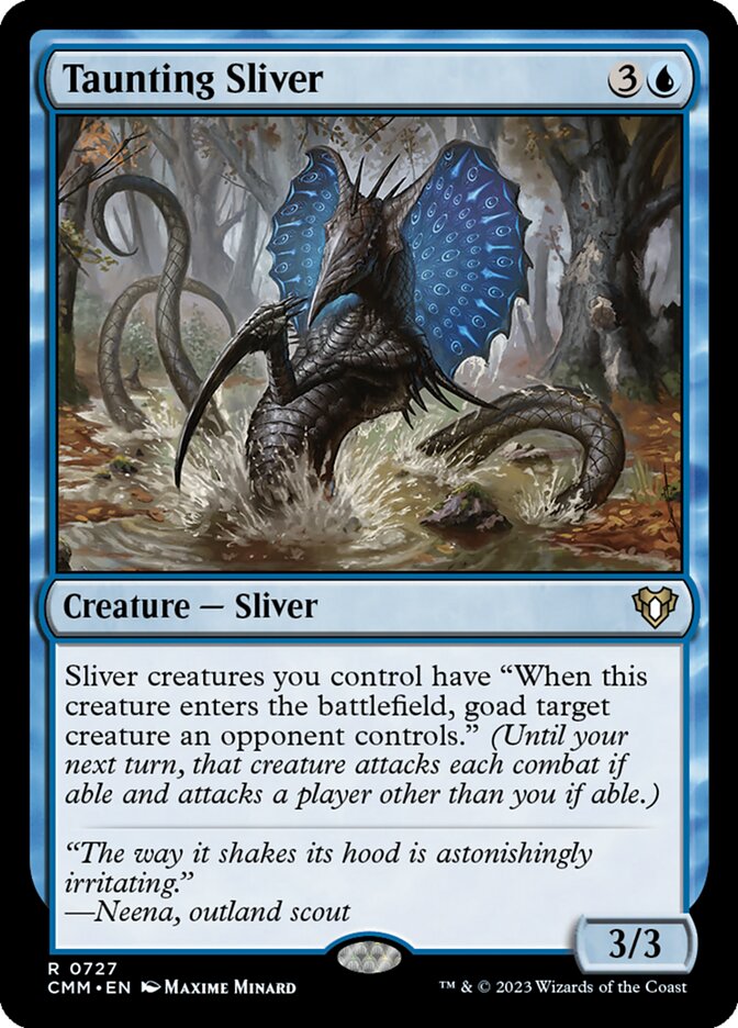 Taunting Sliver 727 (Commander Masters) 