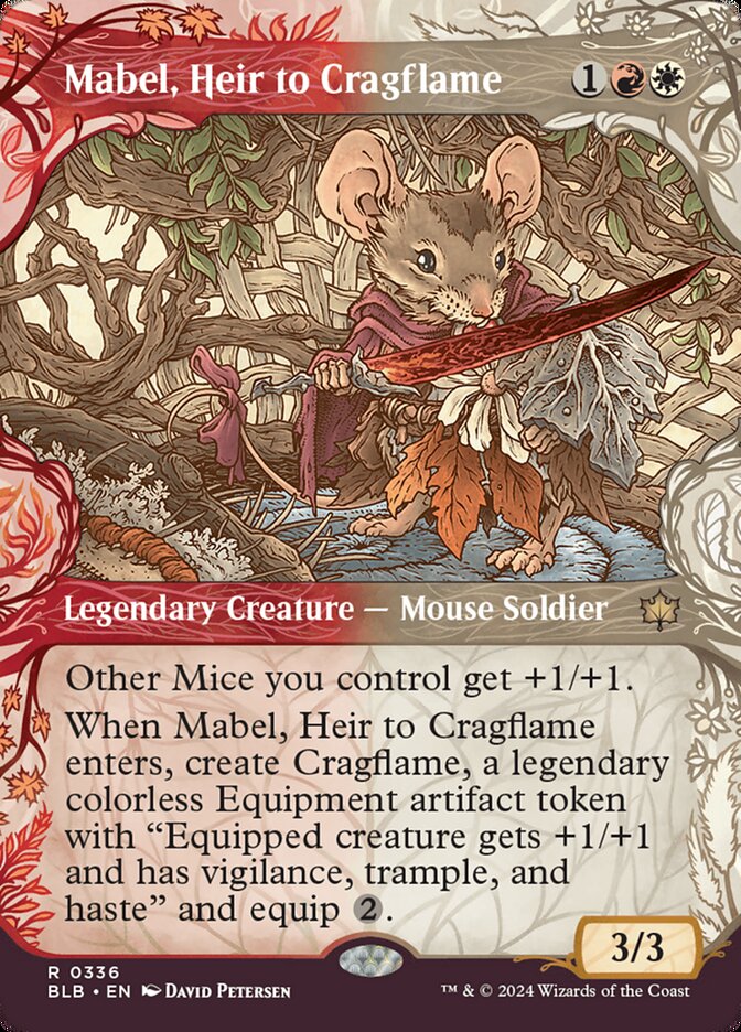 Mabel, Heir to Cragflame 336 (Bloomburrow)  - Showcase Foil