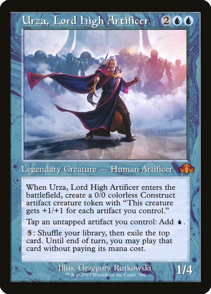 Urza, Lord High Artificer 296 (Dominaria Remastered)  - Retro