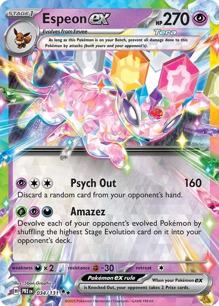 Espeon ex 034/131 (SV: Prismatic Evolutions)  - Holofoil