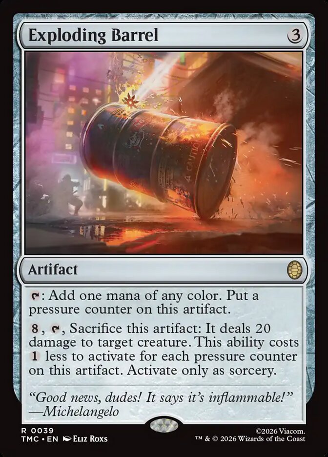 Exploding Barrel (Commander: Teenage Mutant Ninja Turtles) 