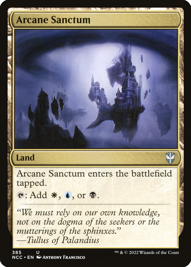 Arcane Sanctum 385 (Commander: Streets of New Capenna) 
