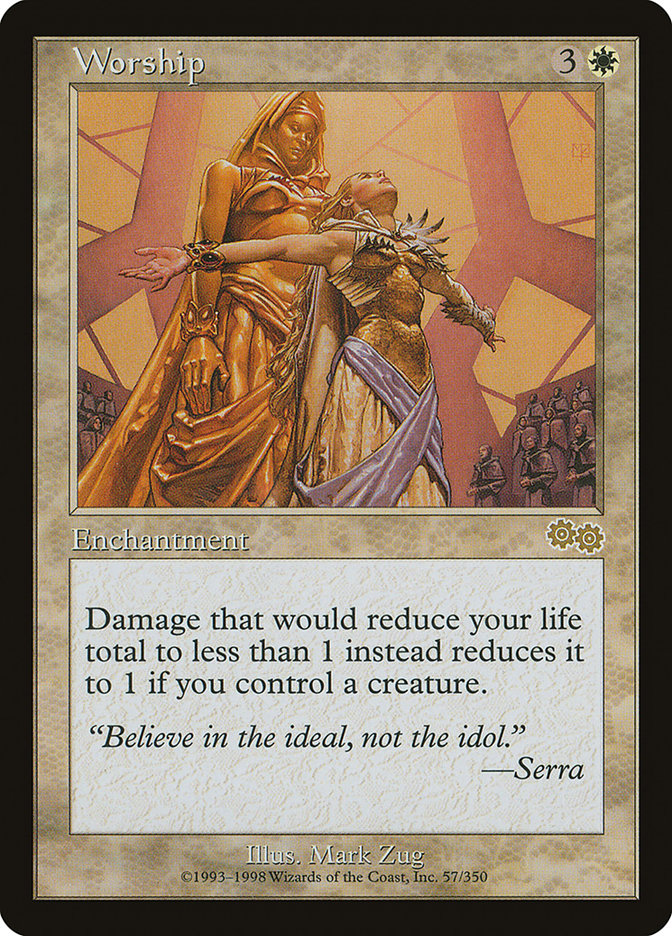 Worship 57/350 (Urza's Saga) 