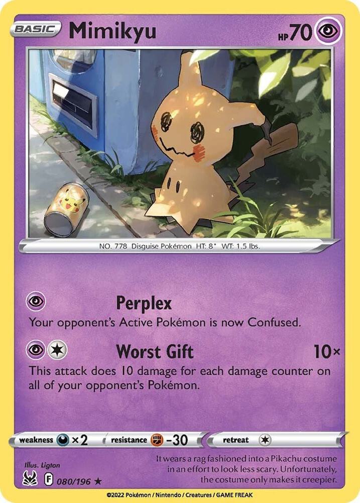 Mimikyu 080/196 (SWSH11: Lost Origin) 