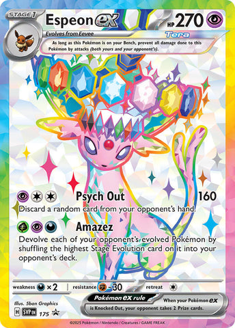 Espeon ex SVP 175 (SV: Scarlet & Violet Promo Cards)  - Holofoil