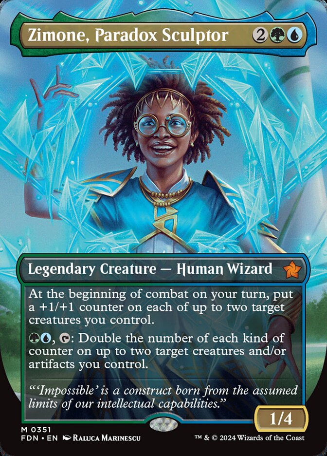 Zimone Paradox Sculptor Borderless 351 (Foundations) 
