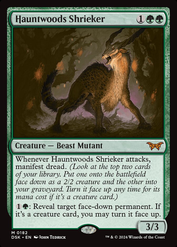 Hauntwoods Shrieker 182/286 (Duskmourn: House of Horror)  - Foil