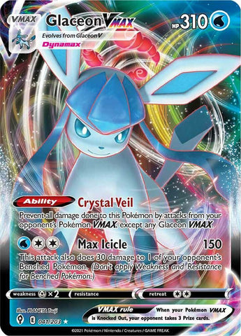 Glaceon VMAX 041/203 (SWSH07: Evolving Skies)  - Holofoil
