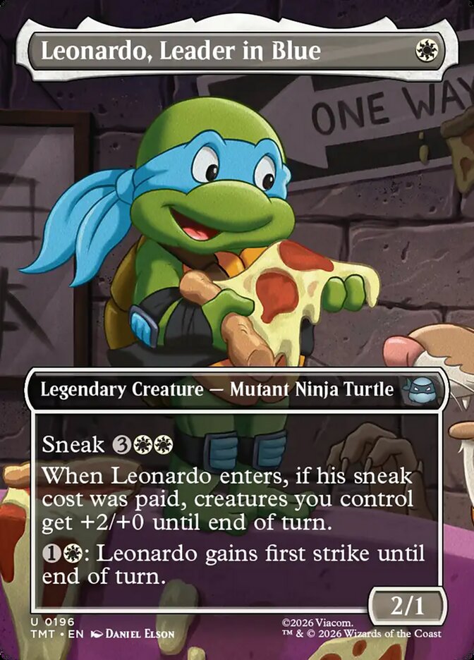 Leonardo Leader in Blue Borderless 196 (Teenage Mutant Ninja Turtles) 