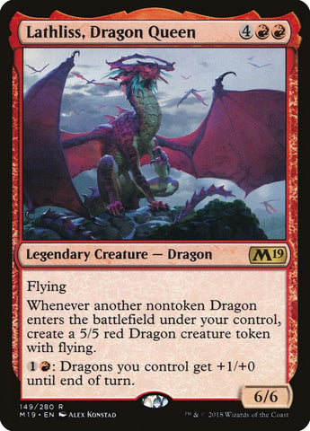 Lathliss, Dragon Queen 149 (Core Set 2019)  - Foil