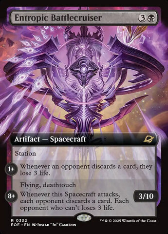 Entropic Battlecruiser 332 (Edge of Eternities)  - Extended Art