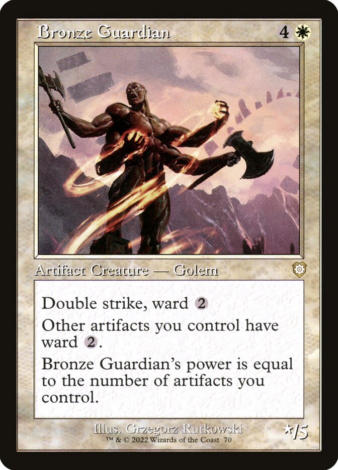 Bronze Guardian 70/40 (Commander: The Brothers' War) 