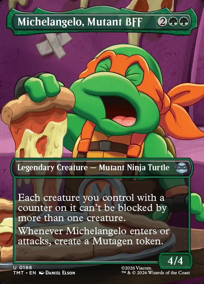 Michelangelo Mutant BFF  198/260 (Teenage Mutant Ninja Turtles)  - Borderless Foil