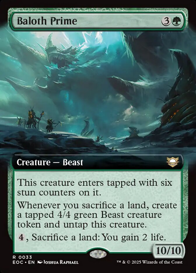 Baloth Prime 33/191 (Commander: Edge of Eternities)  - Extended Art