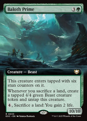 Baloth Prime 33/191 (Commander: Edge of Eternities)  - Extended Art