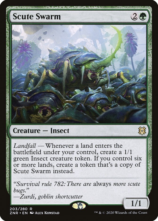 Scute Swarm 203 (Zendikar Rising) 