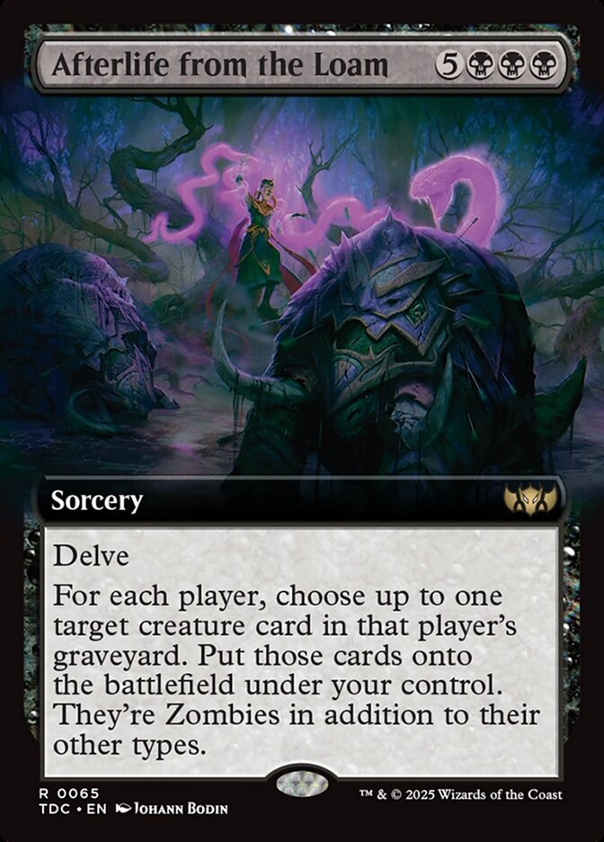 Afterlife from the Loam 65 (Commander: Tarkir: Dragonstorm)  - Extended Art