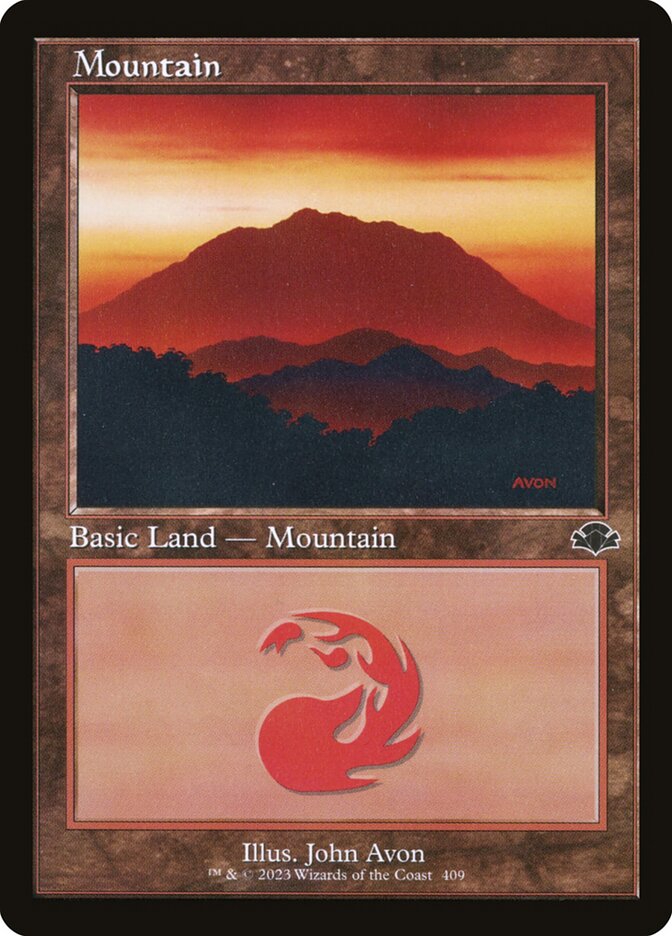 Mountain 409 (Dominaria Remastered)  - Retro Foil